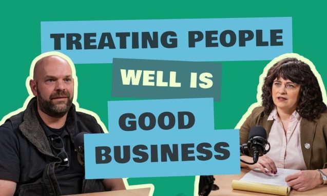 Chris Palmer and Carrie Rollwagen discuss small business customer service on The Localist podcast